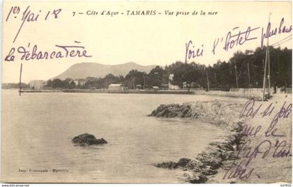 Tamaris sur Mer, Vue prise de la mer