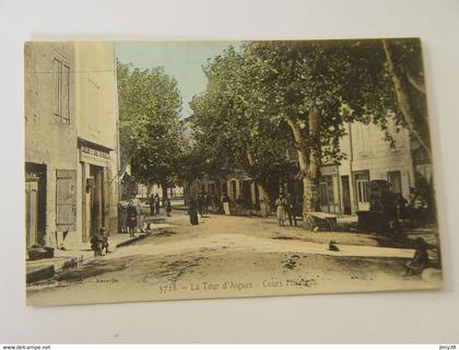 VAUCLUSE-LA TOUR D'AIGUES-3728-COURS MIRABEAU -ANIMEE