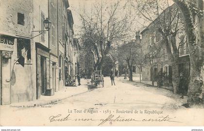 VAUCLUSE  LA TOUR D'AIGUES  boulevard de la republique