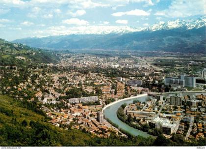 38 - La Tronche - Vue Générale aérienne et chaîne de Belledonne - CPM - Carte Neuve - Voir Scans Recto-Verso