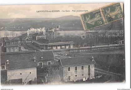 CPA 07 La Voulte sur Rhône La Gare Le Train