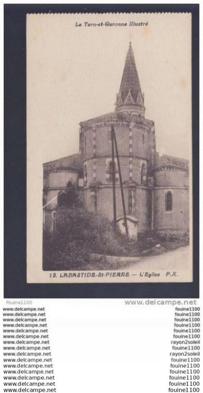 carte de labastide saint pierre l' église  ( recto verso )