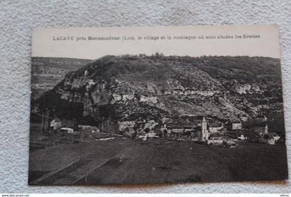 Lacave, le village et la montagne où sont situées les grottes, Lot 46