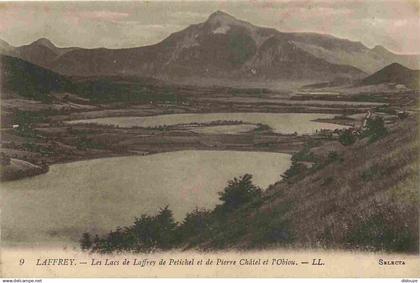 38 - Laffrey - Les Lacs de Laffrey de Petichel et de Pierre Châtel et l'Obiou - CPA - Voir Scans Recto-Verso