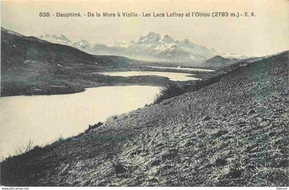 38 - Laffrey - Les Lacs Laffrey et l'Obiou - CPA - Voir Scans Recto-Verso