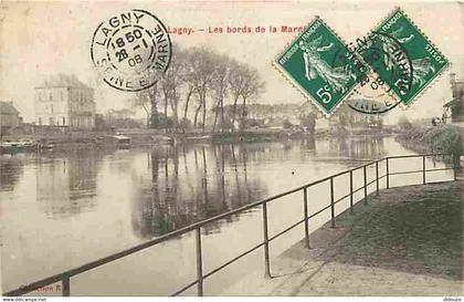 77 - Lagny sur Marne - Les bords de la Marne - CPA - Voir Scans Recto-Verso