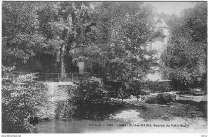 Carte Postale Ancienne de LAMALOU LES BAINS-source du petit vichy