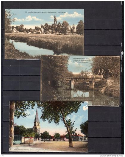 41 - Lamotte Beuvron -  Le Beuvron - Lot de 6 cartes colorisées