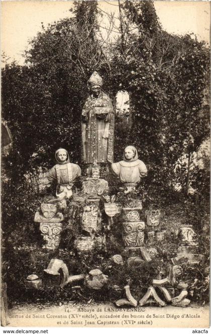 CPA Landevennec - Abbaye de Landevennec - Statues (1033192)