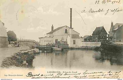 59 - Landrecies - Ecluse du Canal - Précurseur - CPA - Oblitération ronde de 1903 - Voir Scans Recto-Verso