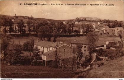 CPA LANGOGNE - Quartier des Chauvette (108022)