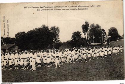 CPA Journée des patronages catholiques de la gironde a LANGON (193001)