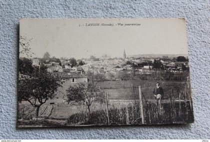 Langon, vue panoramique, Gironde 33