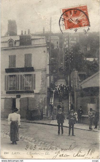 CPA Laon l'Escalier