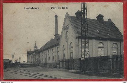 67 - LAUTERBOURG - Port du Rhin