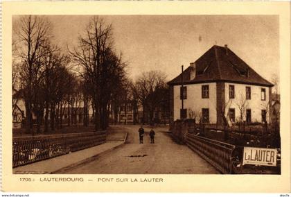 CPA Lauterbourg Pont sur la Lauter (1390289)