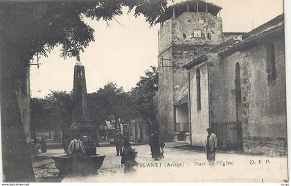 CPA Lavelanet Place de l'Eglise