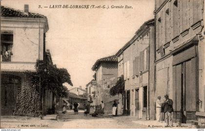 N°838 W -cpa Lavit -grande rue-