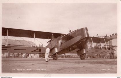 LE BOURGET AVION DE LIGNE "RAYON D'OR" QUITTANT LE BOURGET POUR CROYDON   (CARTE PHOTO)