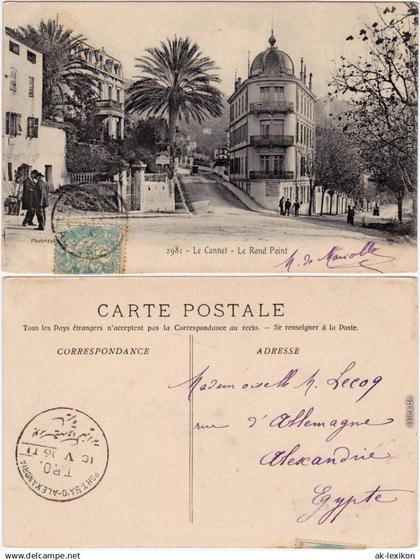 CPA Le Cannet Le Rond Point 1906