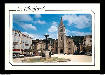 07 - Le Cheylard - Place Saleon Terras - Automobiles - CPM - Voir Scans Recto-Verso