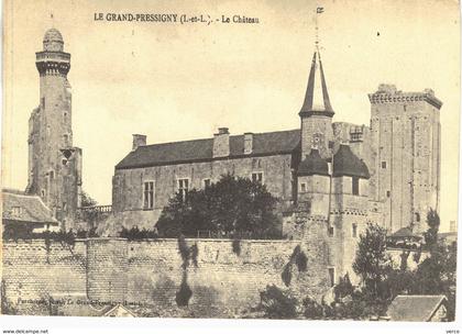 Carte  postale ancienne de LE GRAND PRESSIGNY - Le Chateau