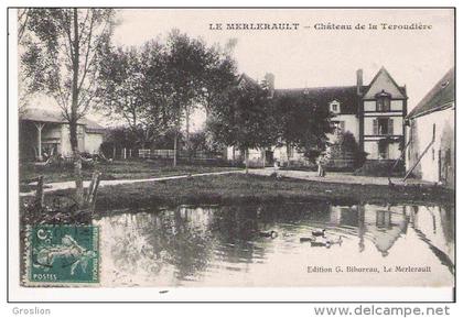 LE MERLERAULT CHATEAU DE LA TEROUDIERE 1911