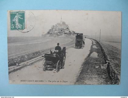 Carte Le Mont Saint-Michel - Vue prise de la Digue