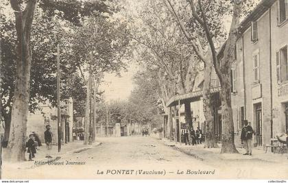 .CPA  FRANCE 84 "Le Pontet, Le boulevard"