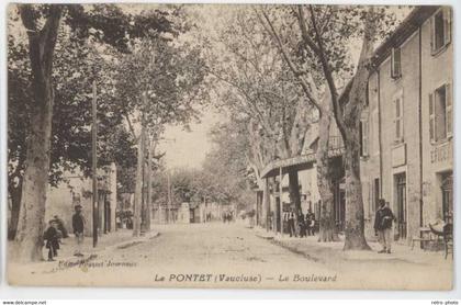 Cpa Le Pontet ( Vaucluse ) - le Boulevard