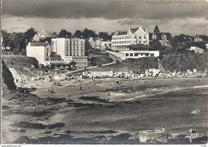 CPSM Le Pouldu La Plage des Grans Sables vue de la Falaise