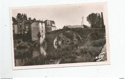 LE VIGAN 3 CARTE PHOTO LE VIEUX PONT ROMAIN SUR L'ARRE COTE EST