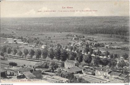 Lectoure - Vue sur la Gare et la Vallée du Gers