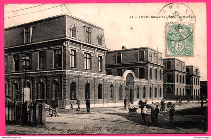 Lens - Mines de Lens - Les Bureaux - Enfants - Animée - Edit. DELATTRE - 1906