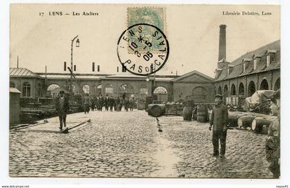 Lens. usine.les Ateliers.carte animée