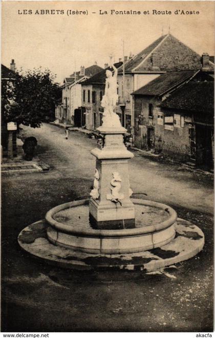 CPA Les Abrets - La Fontaine et Route d'Aoeste FRANCE (961836)