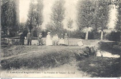 CPA Les Aix-d'Angillon La Fontaine de Valigny - Le Gué