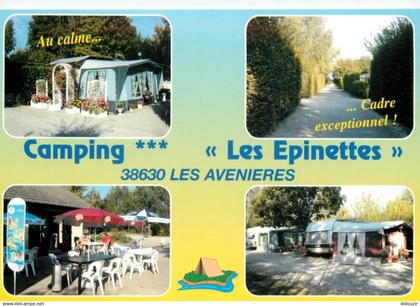 38 - Les Avenières - Camping les Epinettes - Multivues - CPM - Carte Neuve - Voir Scans Recto-Verso