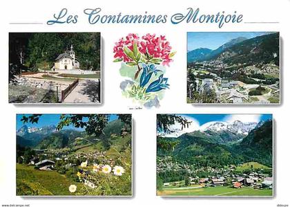 74 - Les Contamines Montjoie - Multivues - Fleurs - CPM - Voir Scans Recto-Verso