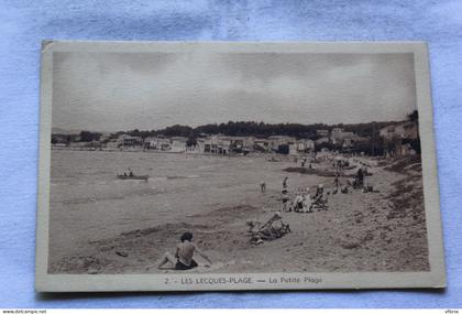 les Lecques, la petite plage, Var 83