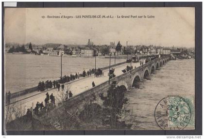 CP 49 - Environs d'Angers - Les-Ponts-de-Cé (M-et-L) - Le Grand Pont sur la Loire