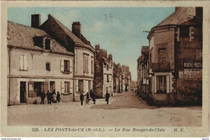 CPA LES PONTS-de-CE La Rue Rouget-de-l'Isle (1164622)