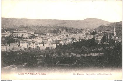 CPA Carte Postale  France Les Vans vue générale début 1900 VM87376