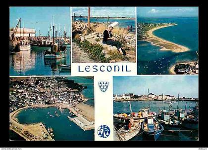 29 - Lesconil - Multivues - Bateaux - Folklore - Voir Scans Recto Verso