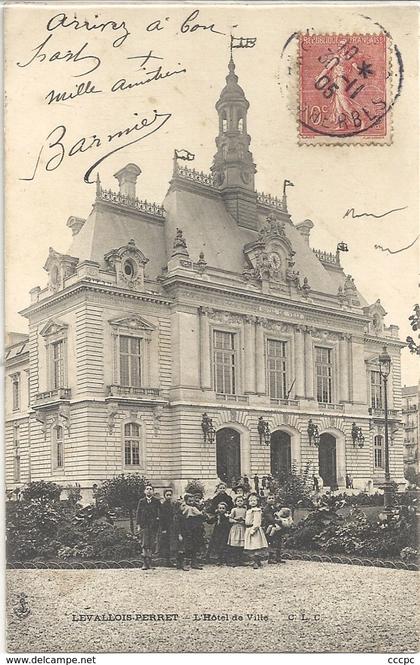 CPA Levallois Perret L'Hôtel de Ville