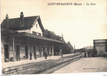 Carte  Postale  ancienne de  LIGNY en BARROIS - La GARE