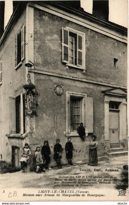 CPA AK LIGNY-le-CHATEL - Maison aux Armes de Marguerite de .. (658996)