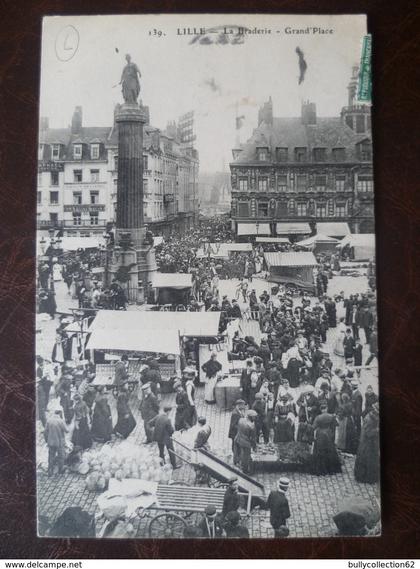 carte  la braderie de Lille grand'place   e.l.d   -LILLE