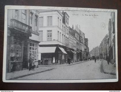 carte  la rue de la barre   -LILLE