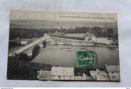 Cpa 1912, vue générale de Limay, Yvelines 78